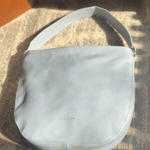 Lancaster Leather Blue Purse, new without tags